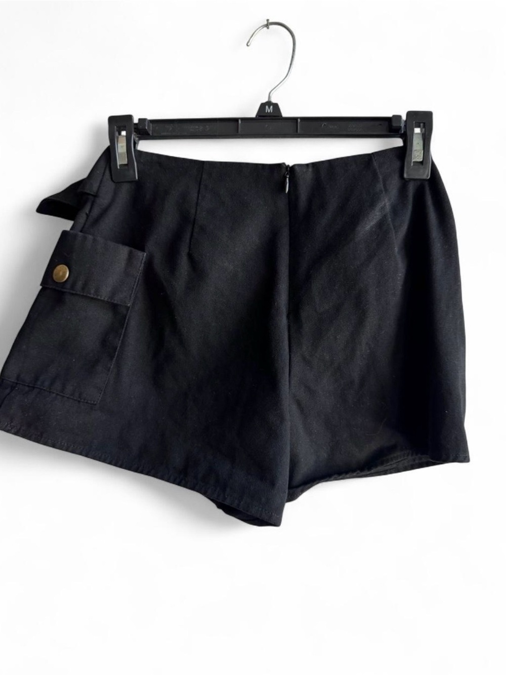 Camilla Black Mini Skort with Buckle - Picture 3 of 4